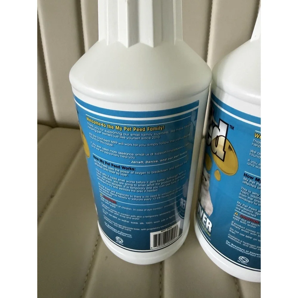 Lot Of 2 - My Pet Peed Pet Urine Remover Stain Odor Cleaner Fast Acting 32oz New